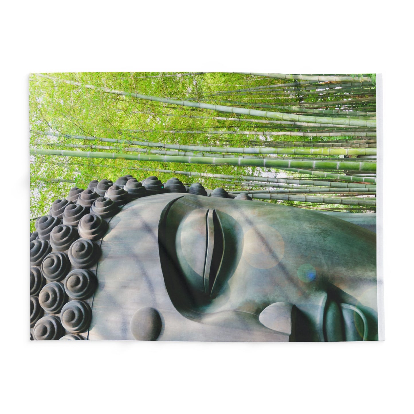 Buddha Statue Arctic Fleece Blanket - Eccentricity Emporium LLC