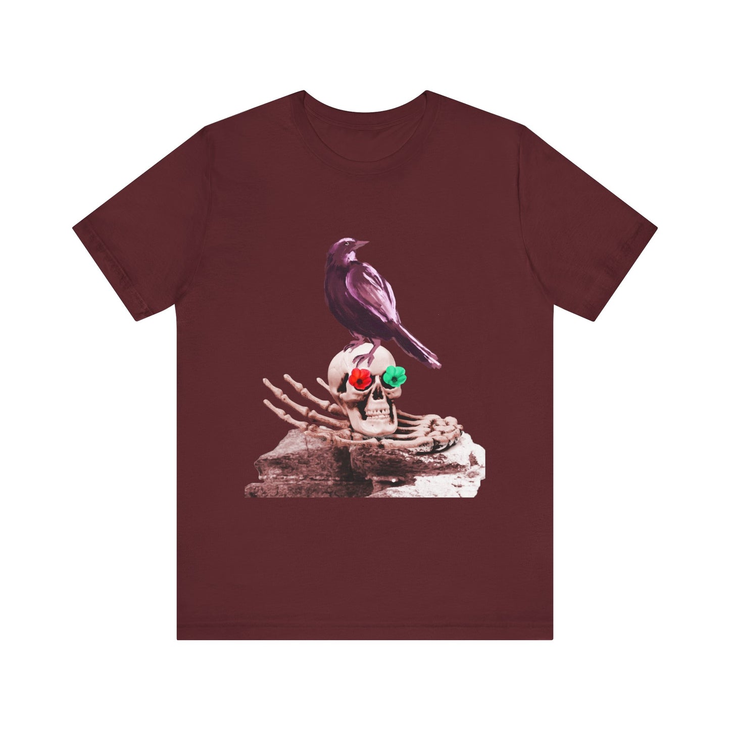 Crow and Skull Short Sleeve T-Shirt