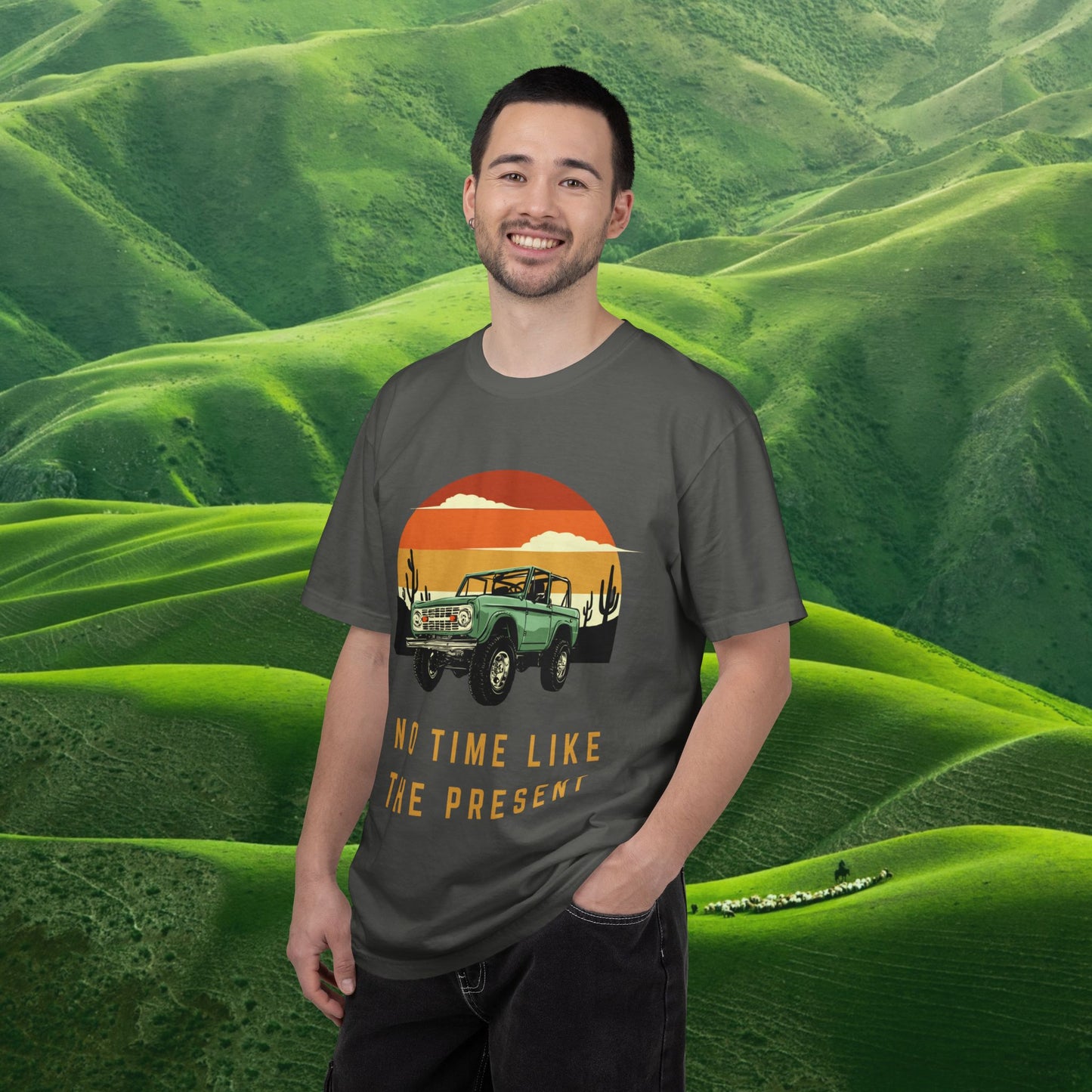 No Time Like the Present Sunset Truck T-Shirt