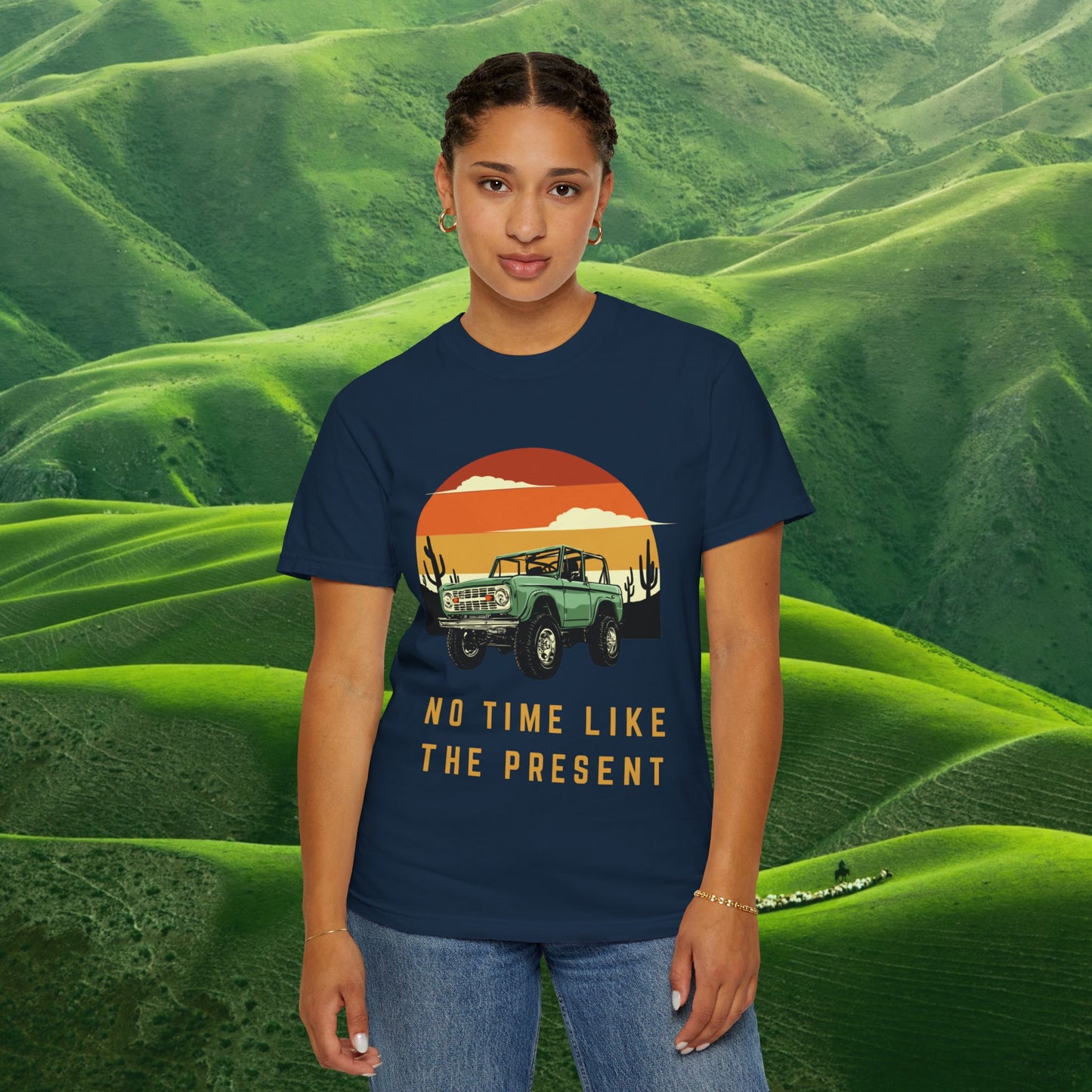 No Time Like the Present Sunset Truck T-Shirt