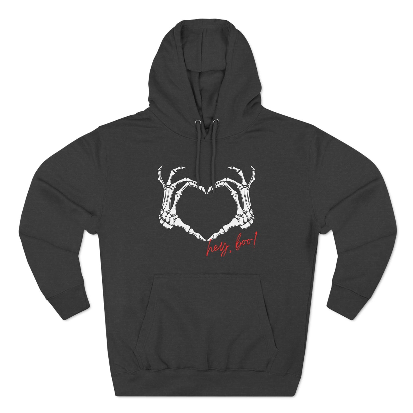 Skeleton heart - Three-Panel Fleece Hoodie