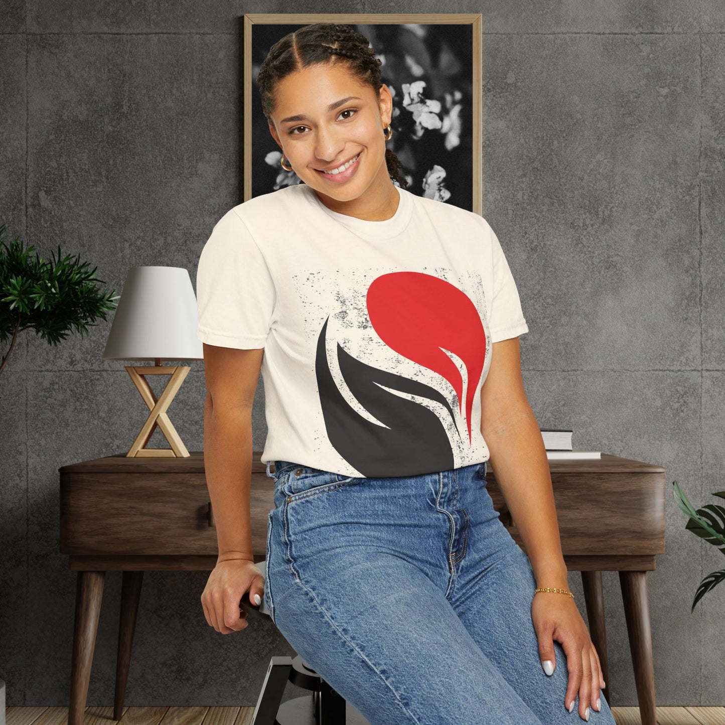 The Ignited Balance Tee | Distressed Yin Yang Graphic T-Shirt