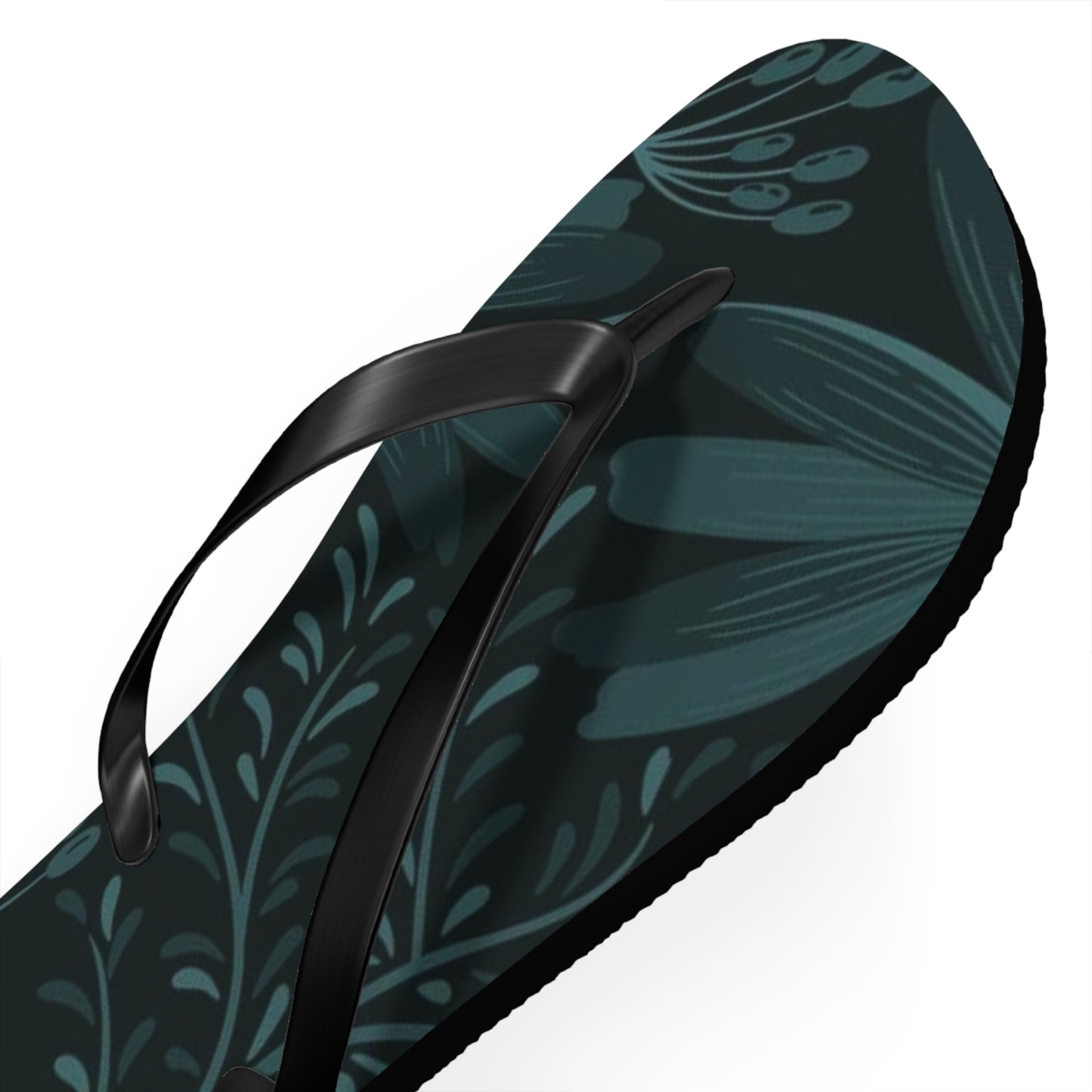 Dark Flowers Flip Flops - Eccentricity Emporium LLC