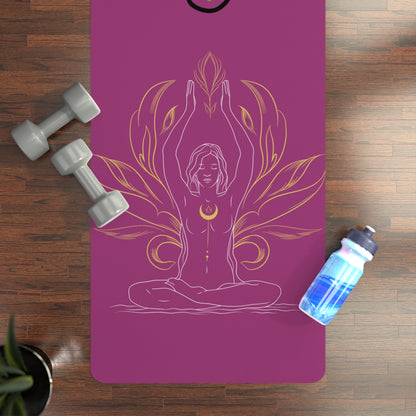 Eat, sleep, yoga! Rubber Yoga Mat