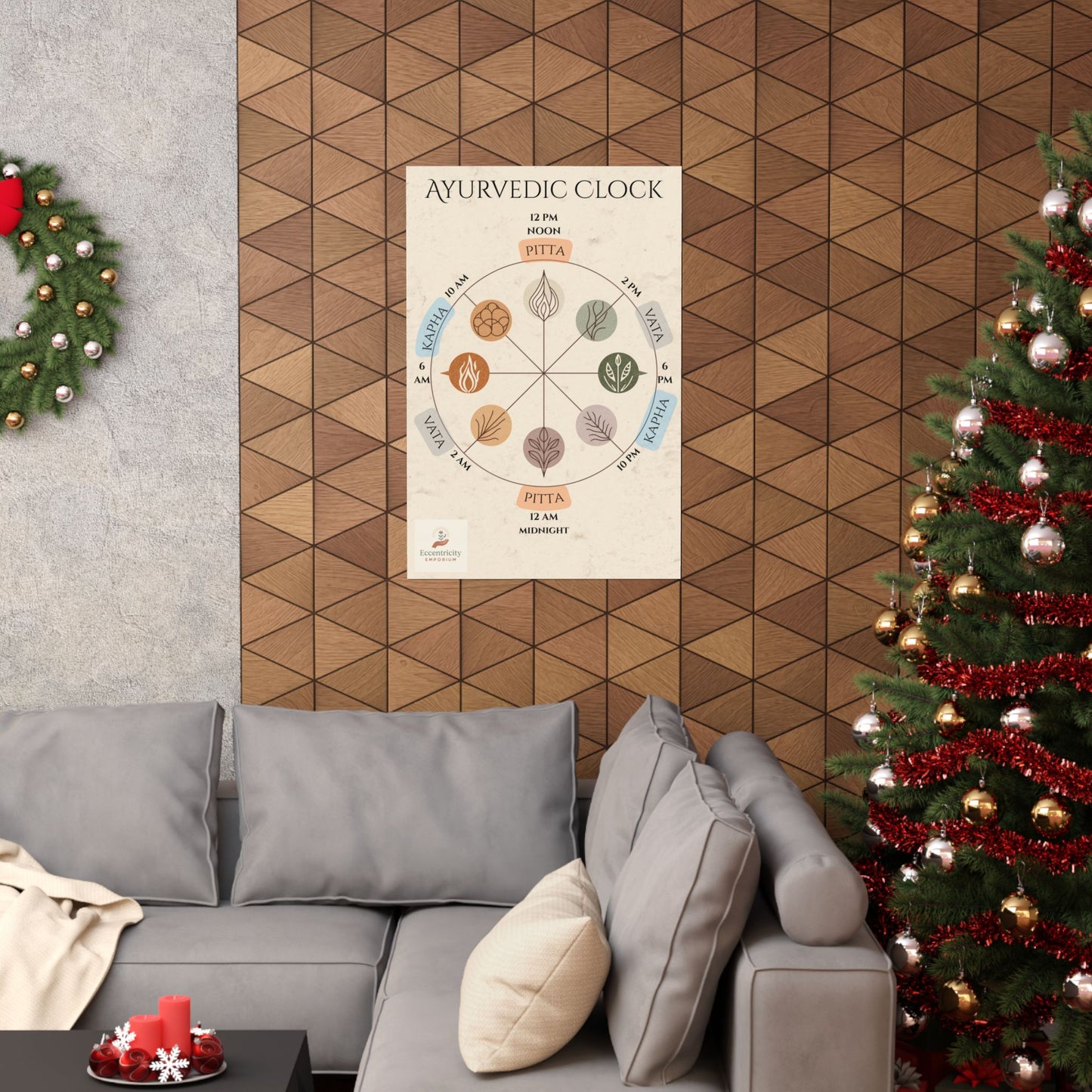 Ayurvedic Dinacharya Clock – A Sacred Guide to Daily Rituals & Earth-Aligned Living
