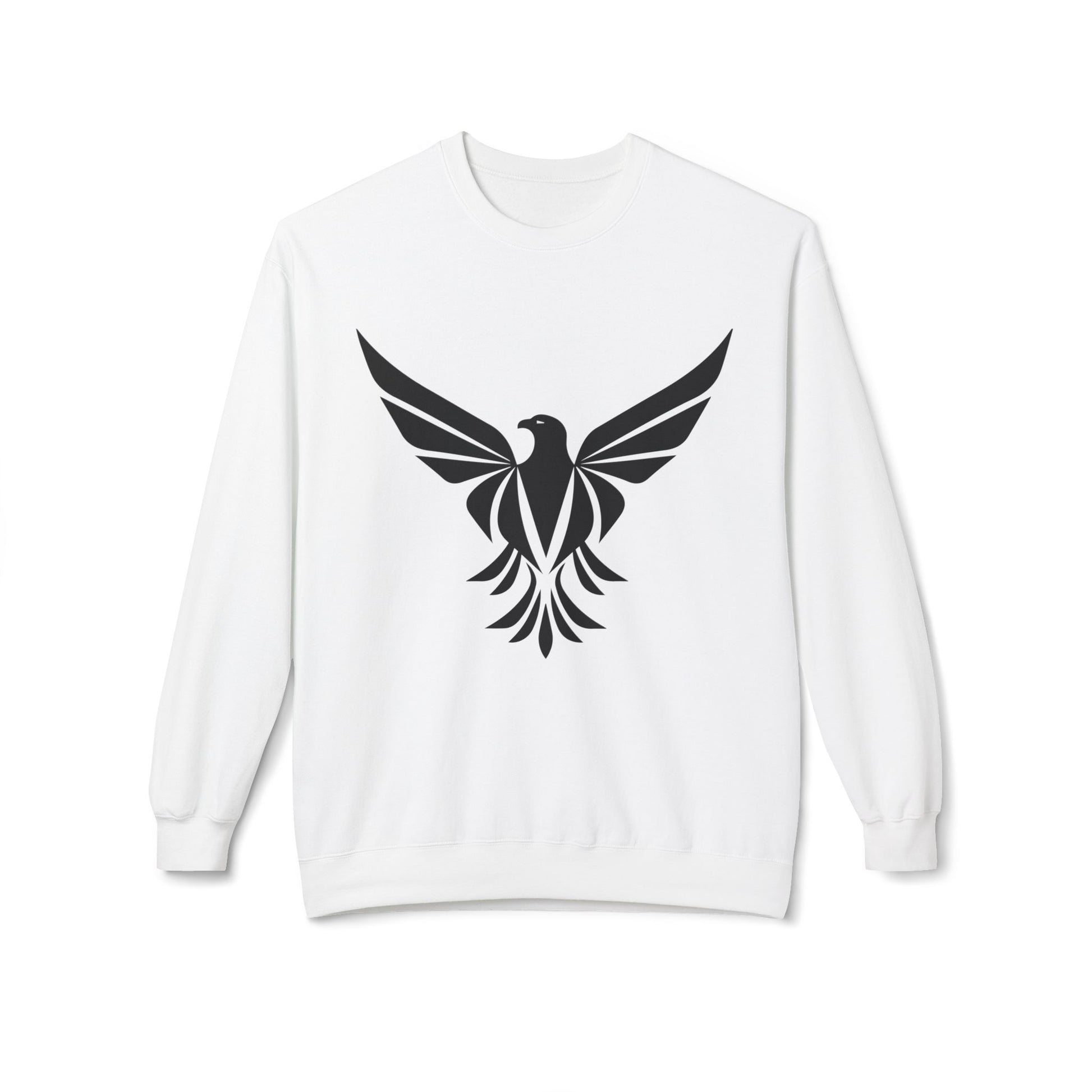 Black Eagle Unisex Midweight Softstyle Fleece Crewneck Sweatshirt - Eccentricity Emporium LLC