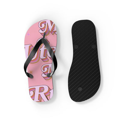 My Uterus My Rules Flip Flops - Eccentricity Emporium LLC