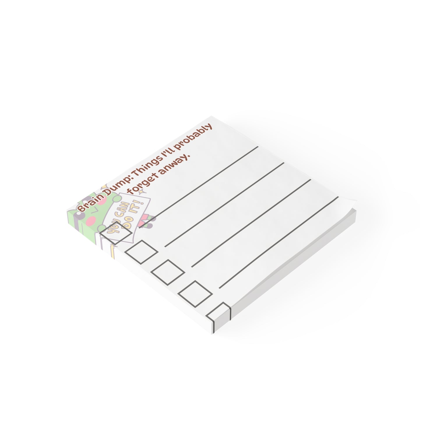Funny Teacher Post-it® Notes - "Things Not to Forget" Desk Pad - Relatable Educator Gift