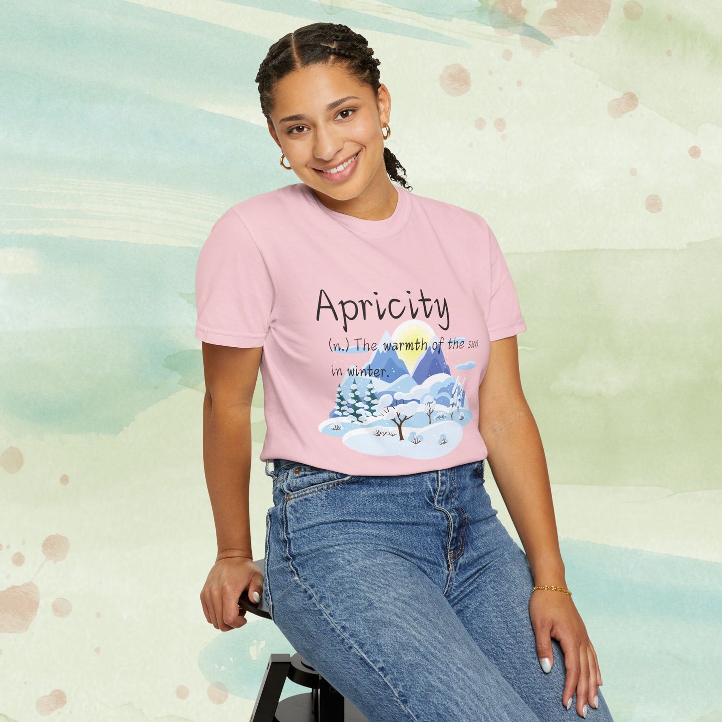 Apricity Word Art Heavy Cotton Tee | Unique Definitions Unisex Shirt
