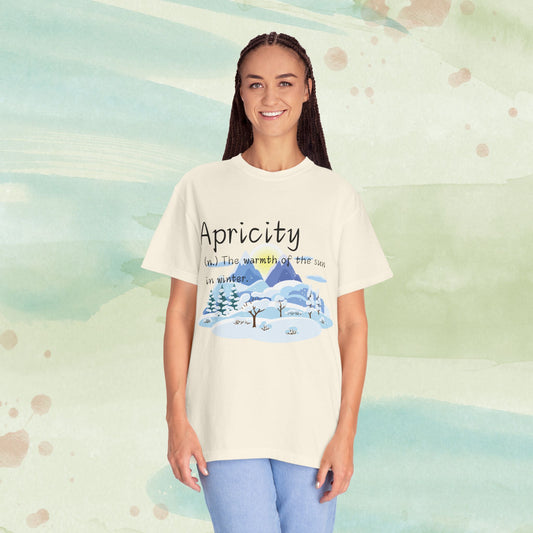 Apricity Word Art Heavy Cotton Tee | Unique Definitions Unisex Shirt