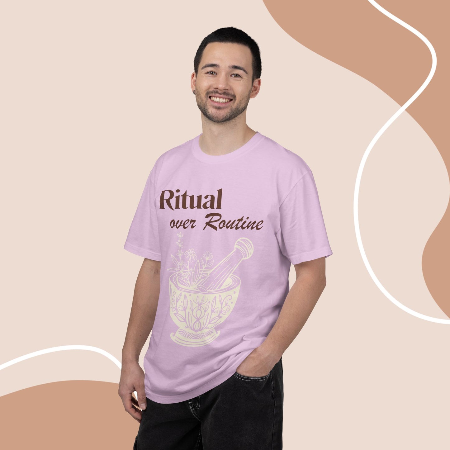 Ritual over Routine | Vintage Comfort Colors Herb Graphic Tee