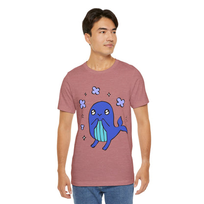 Lovey Dovey Whale Short Sleeve Tee