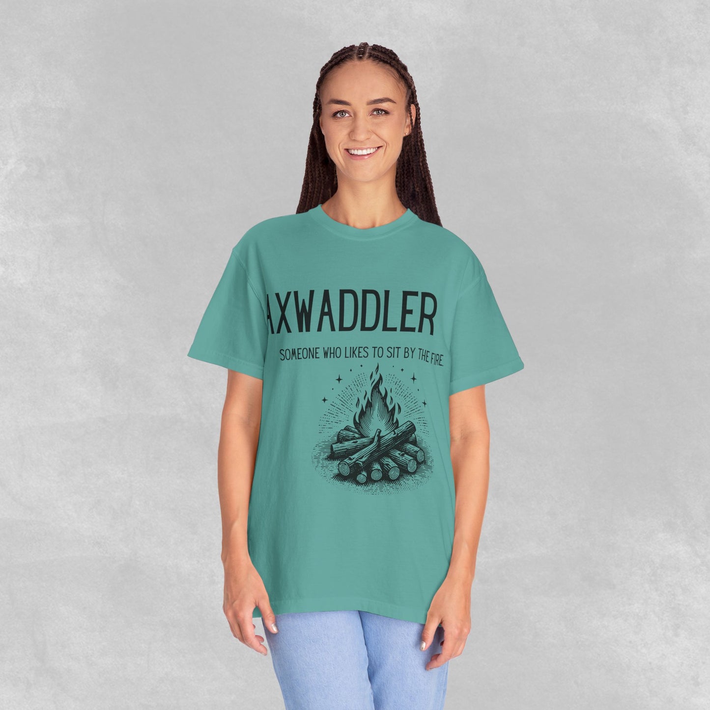 Axwaddler Definition Graphic Tee | Cozy Fire-Sitter Gift | Unique Words Comfort Shirt