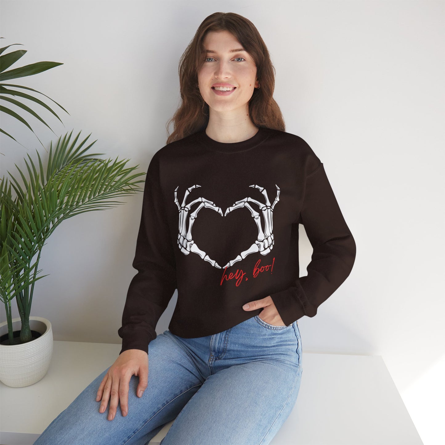 Skeleton Heart Unisex Heavy Blend™ Crewneck Sweatshirt