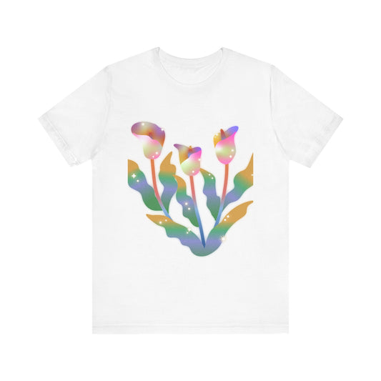 Psychedelic Flowers Short Sleeve T-Shirt