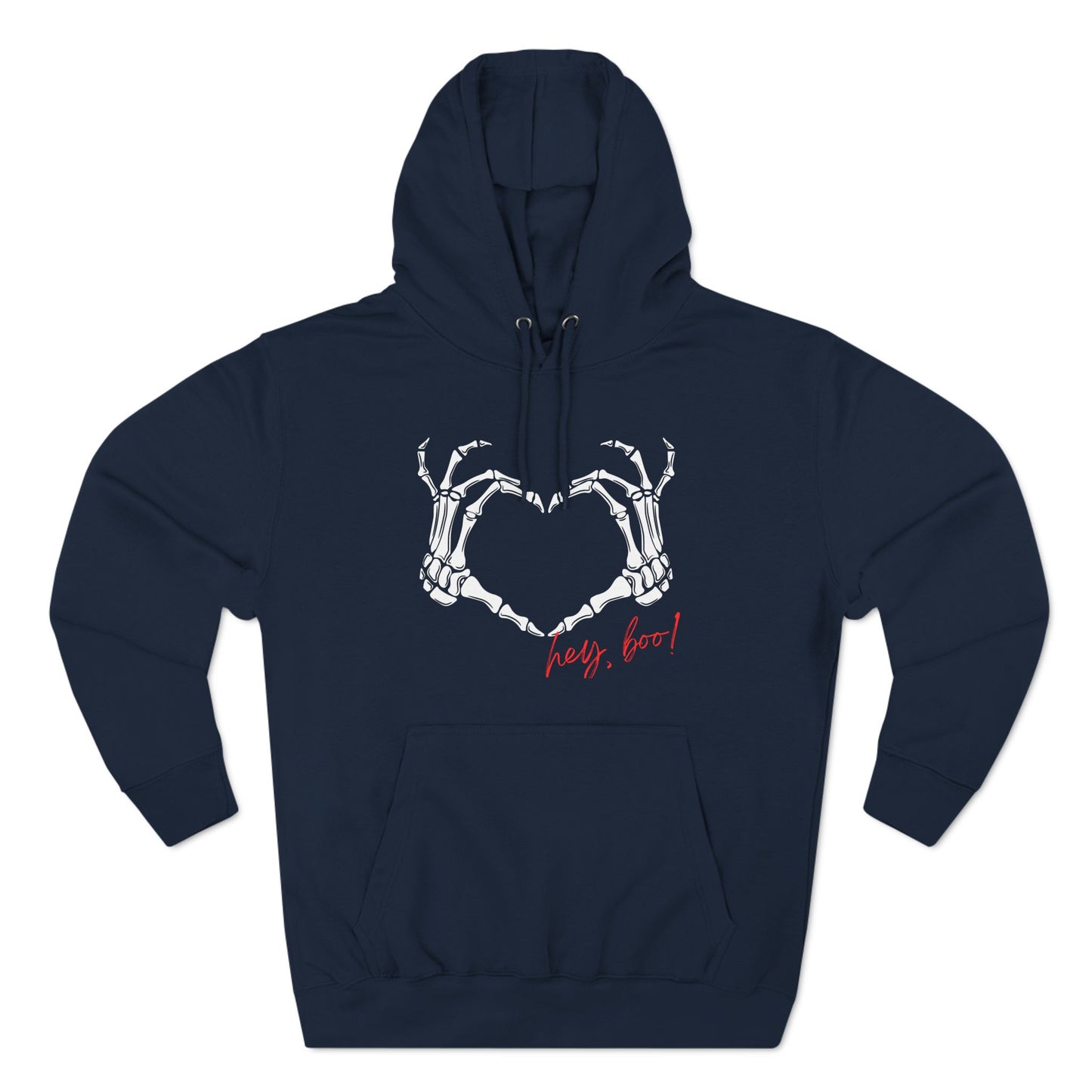 Skeleton heart - Three-Panel Fleece Hoodie
