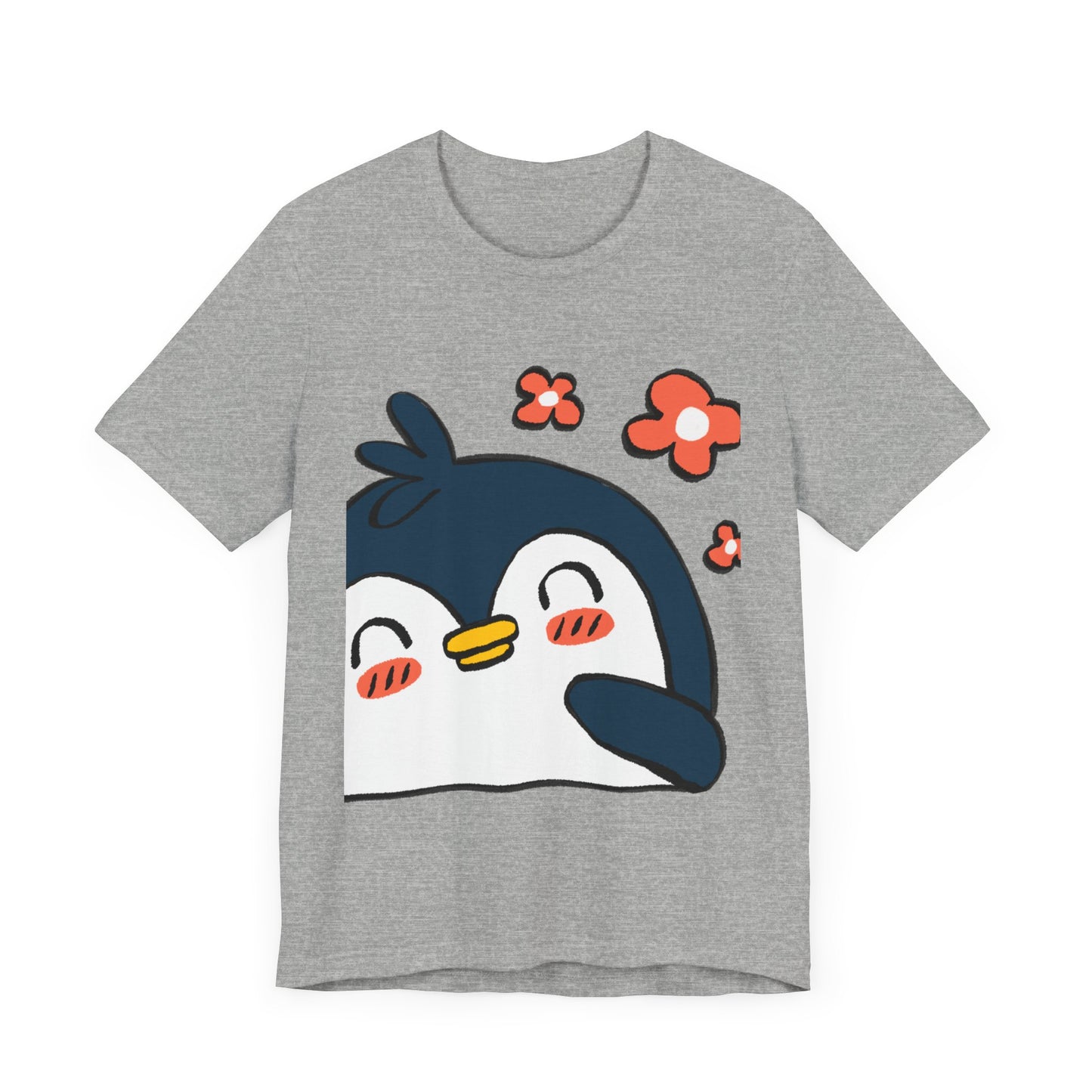 Shy Penguin Unisex Jersey Short Sleeve Tee