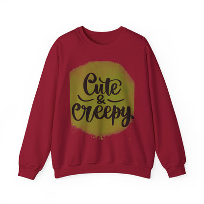 Cute & Creepy Unisex Heavy Blend Cotton Crewneck Sweatshirt