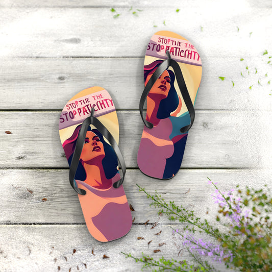 Stop the Patriarchy Flip Flops - Eccentricity Emporium LLC