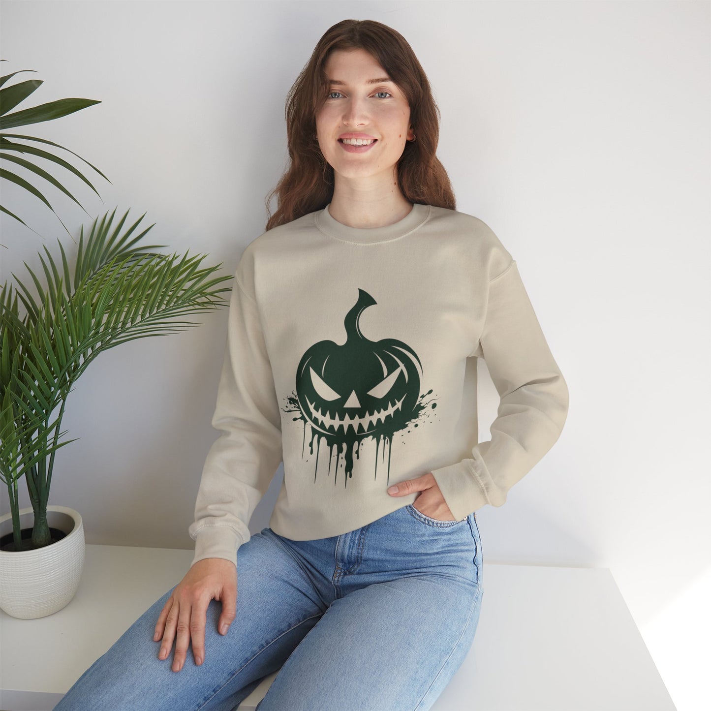 Scary Pumpkin List Unisex Heavy Blend™ Crewneck Sweatshirt