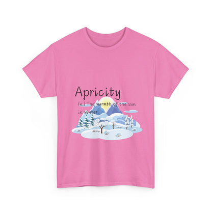 Apricity Heavy Cotton Tee - Interesting Words and their Meanings