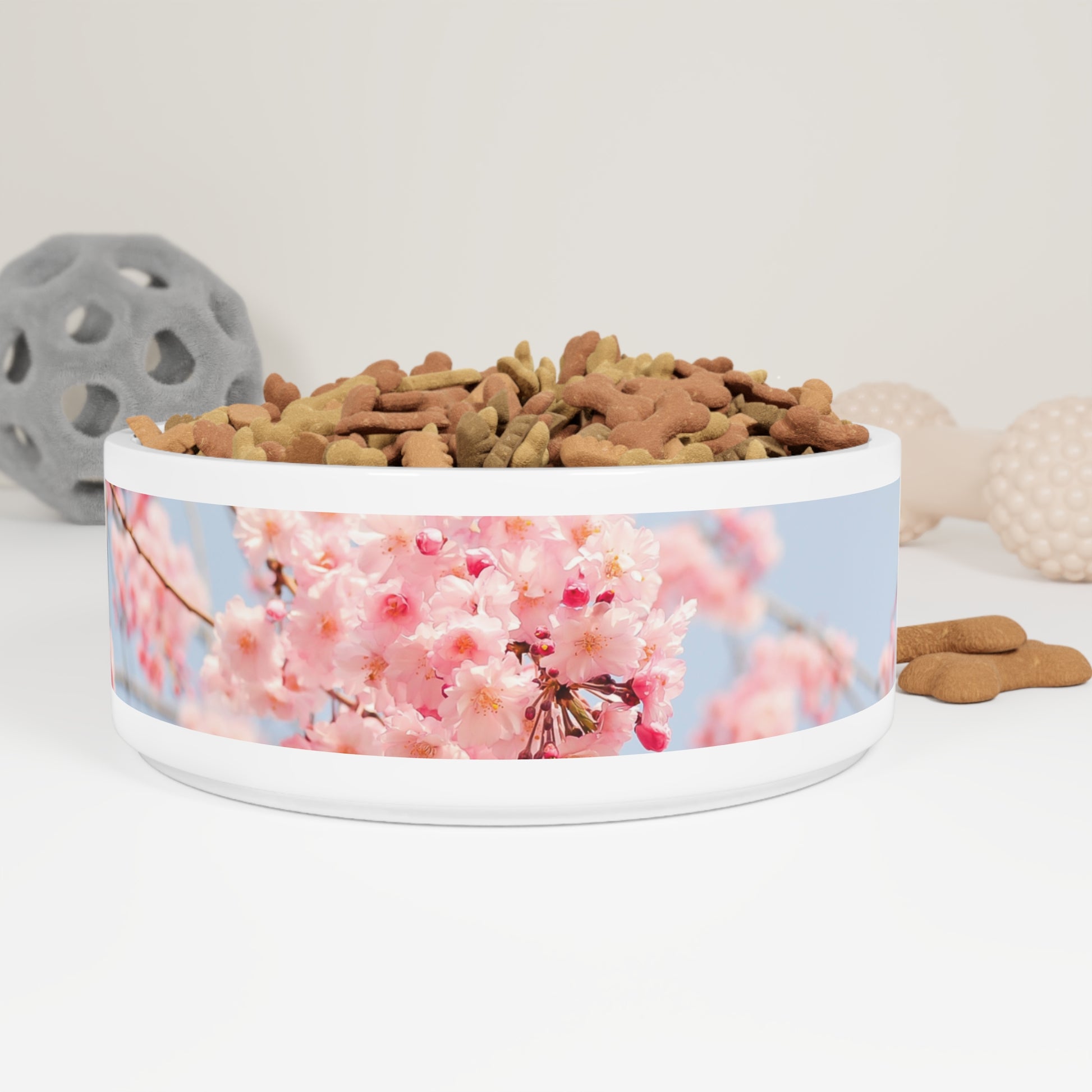 Pink Floral Pet Bowl - Eccentricity Emporium LLC