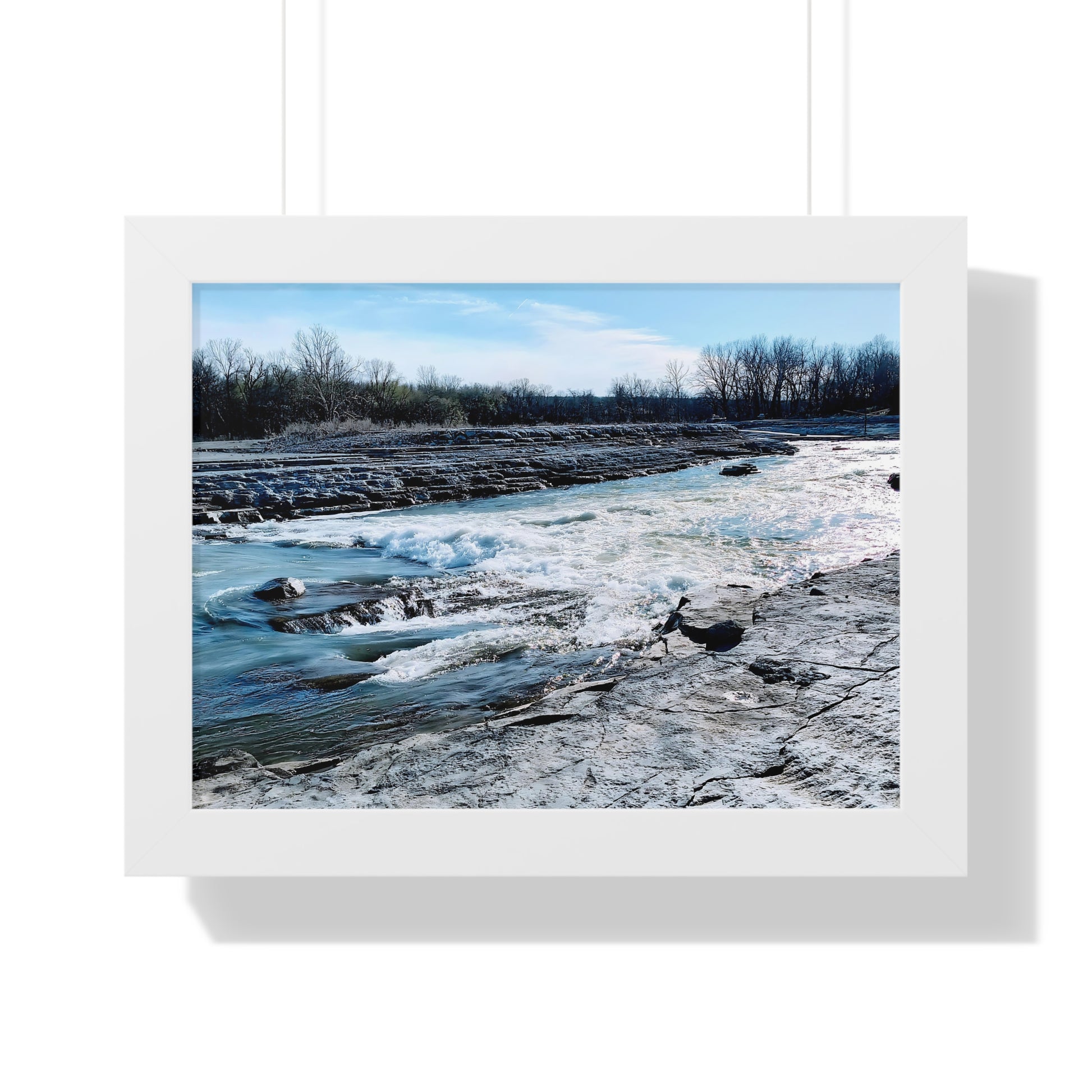 Rushing Waters Framed Horizontal Poster - Eccentricity Emporium LLC