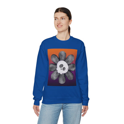 Halloween Flower Unisex Heavy Blend™ Crewneck Sweatshirt