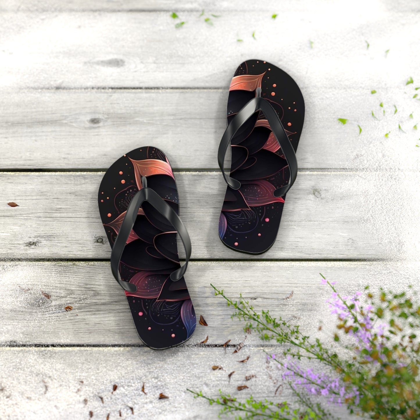 Lotus Flip Flops - Eccentricity Emporium LLC