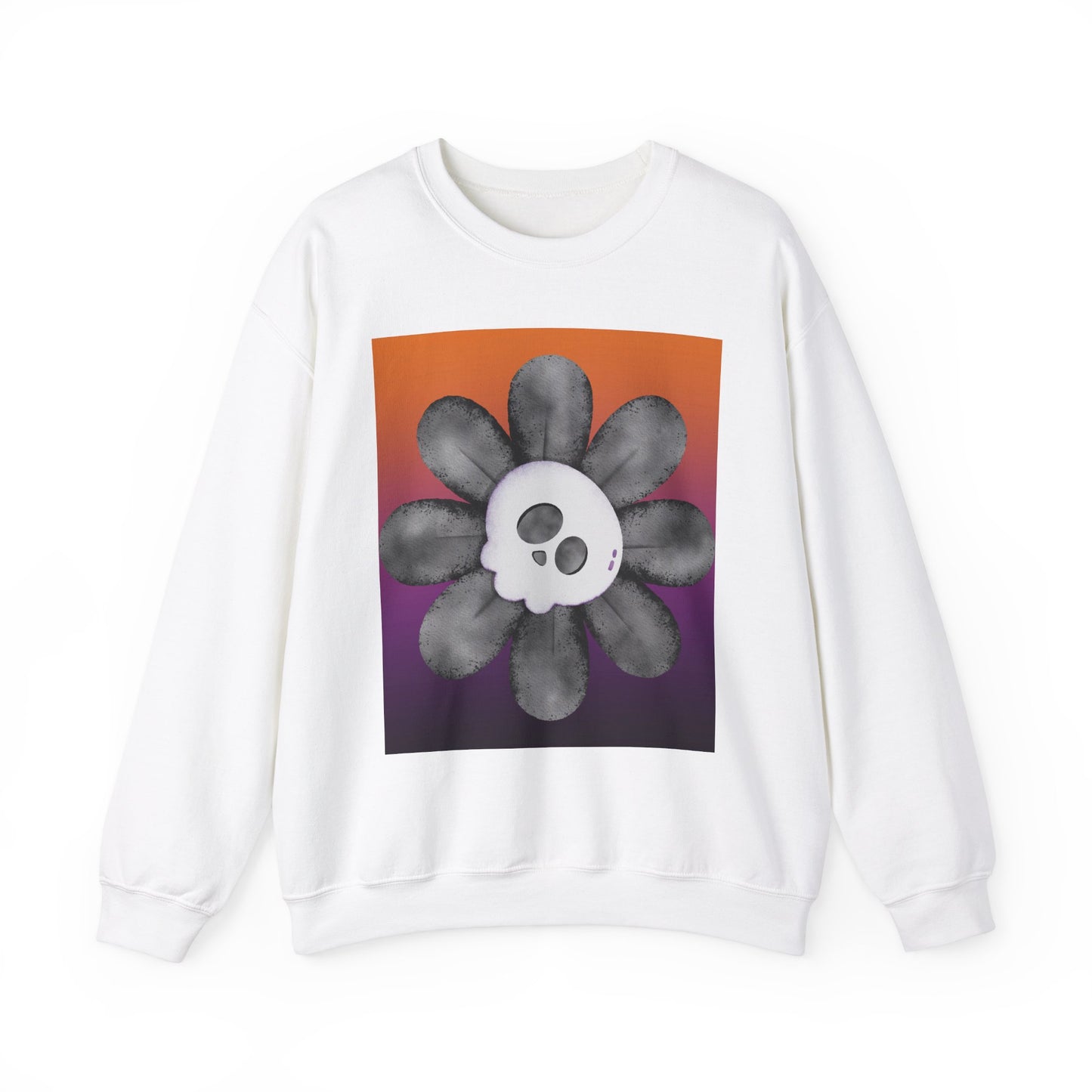 Halloween Flower Unisex Heavy Blend™ Crewneck Sweatshirt