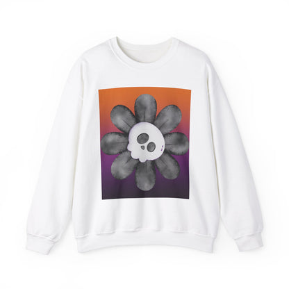 Halloween Flower Unisex Heavy Blend™ Crewneck Sweatshirt