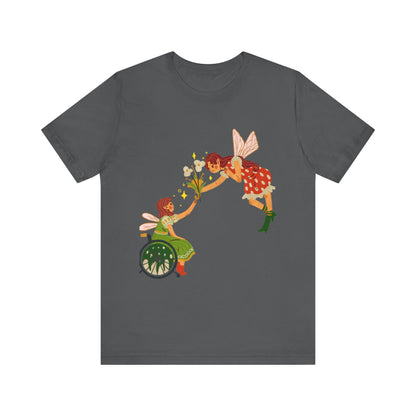 Fairy Giving Flowers Short Sleeve Tee