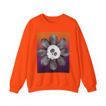 Halloween Flower Unisex Heavy Blend™ Crewneck Sweatshirt