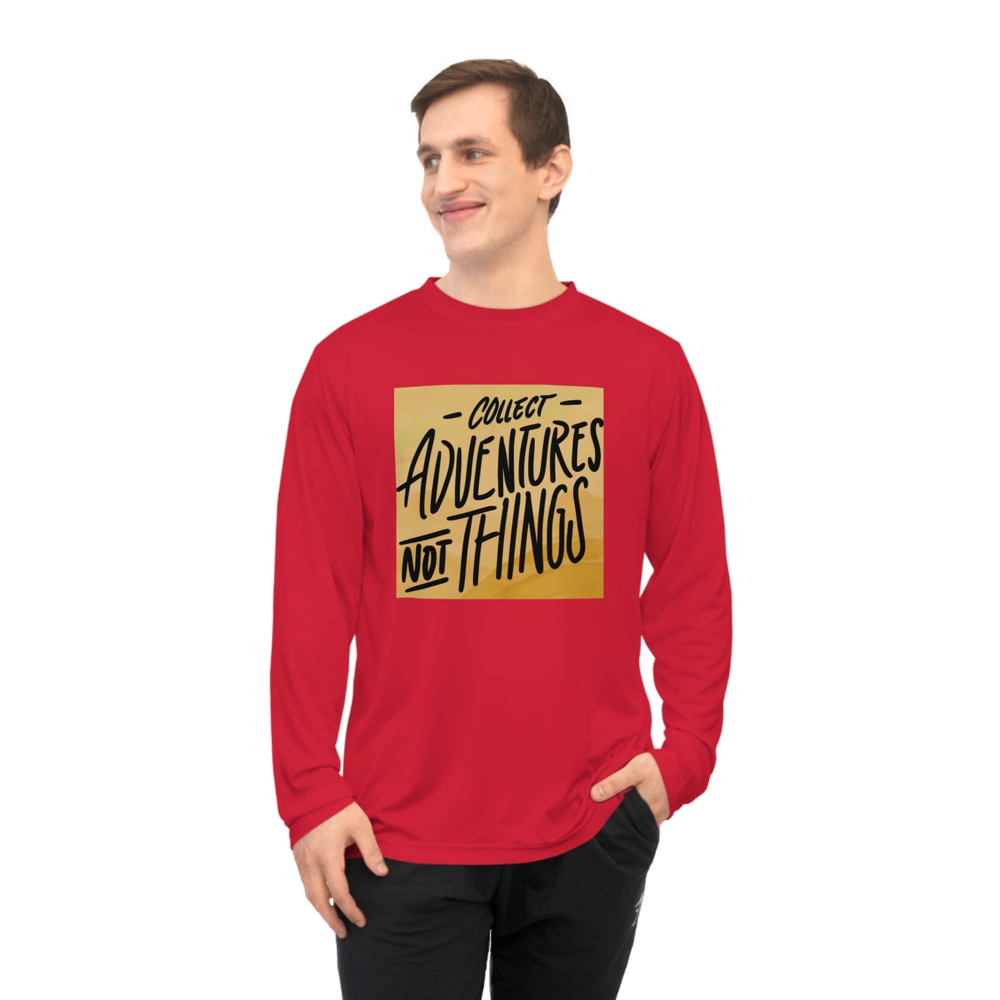 Collect Adventures Not Things – Minimalist Travel Quote Tee