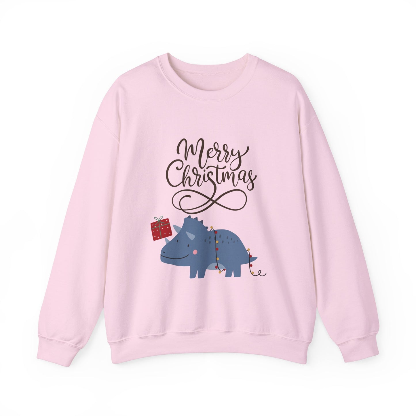 Dinosaur Merry Christmas Tree Unisex Heavy Blend™ Crewneck Sweatshirt