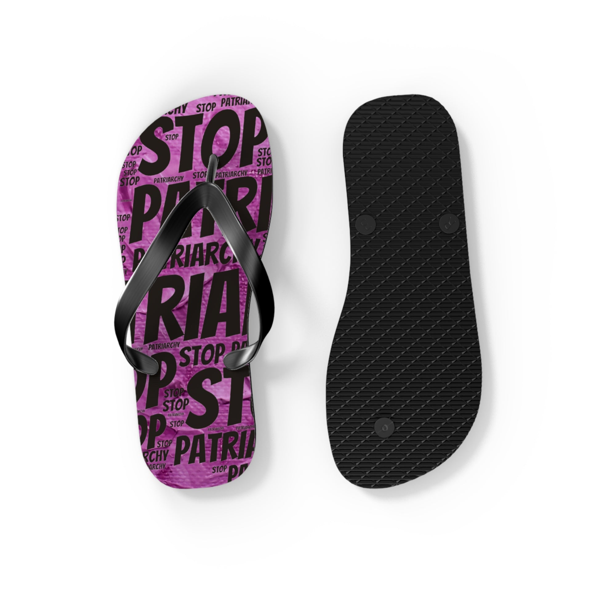 Stop the Patriarchy Flip Flops - Eccentricity Emporium LLC