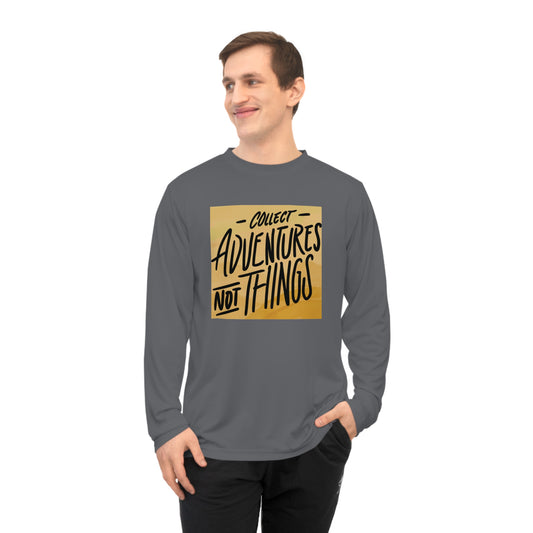 Collect Adventures Not Things – Minimalist Travel Quote Tee