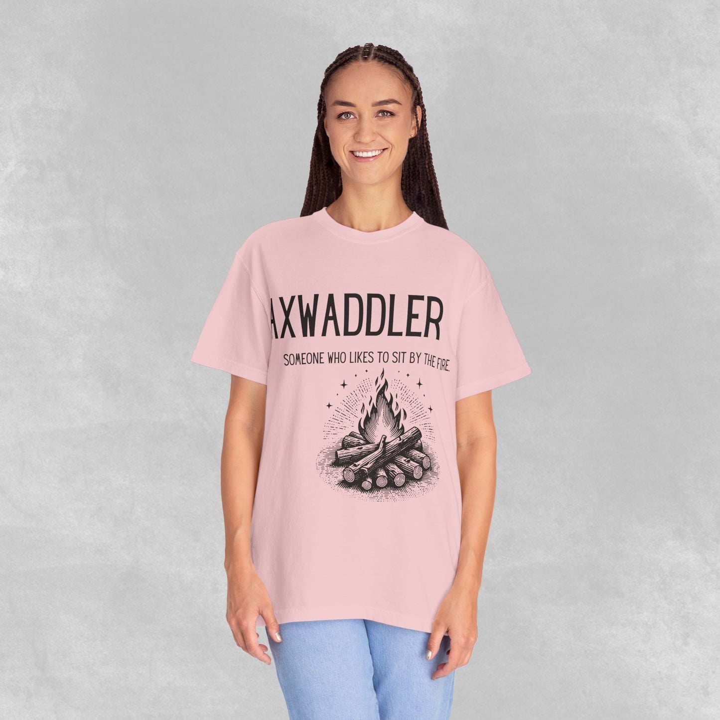 Axwaddler Definition Graphic Tee | Cozy Fire-Sitter Gift | Unique Words Comfort Shirt