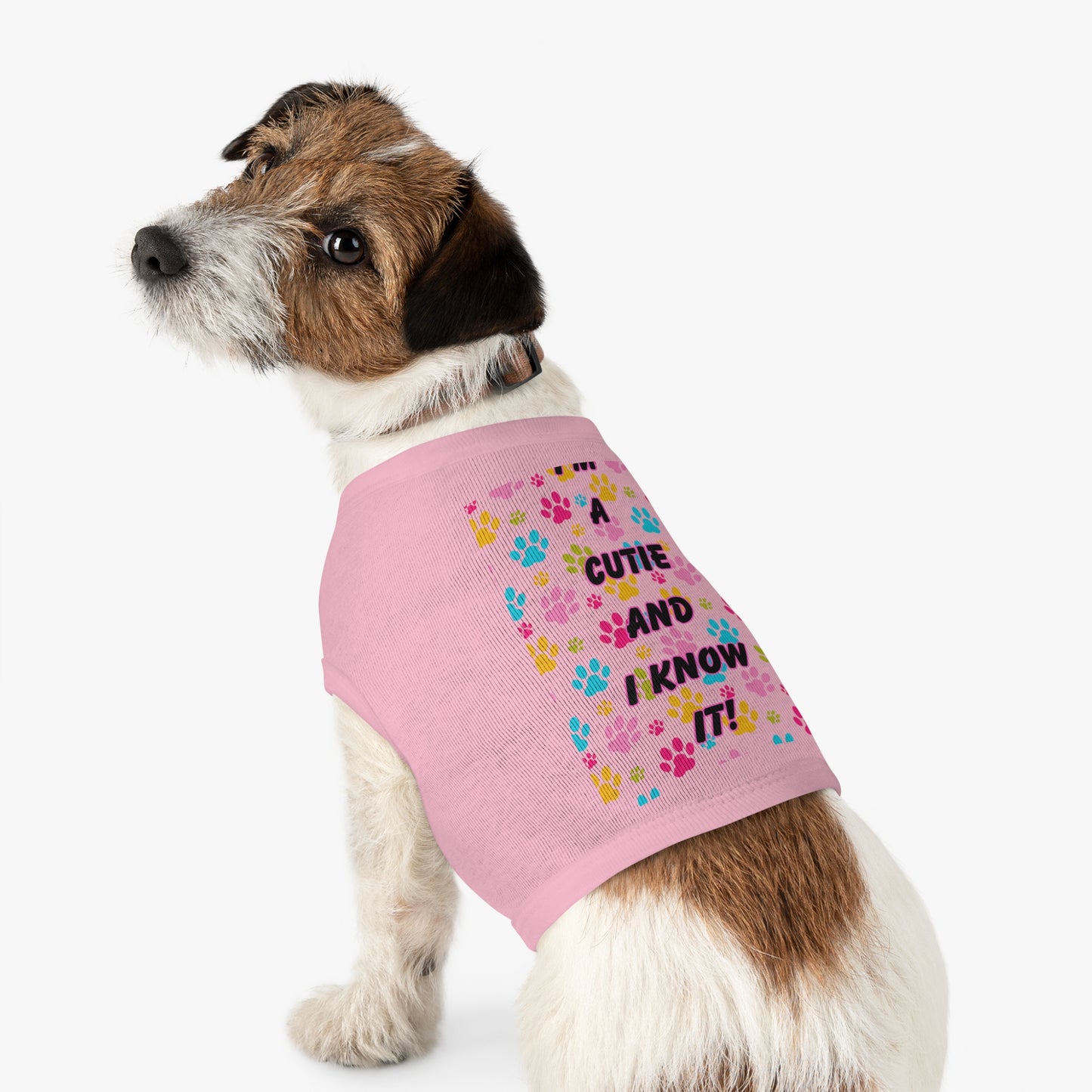 Pet Tank Top - I'm a Cutie and I Know It Design