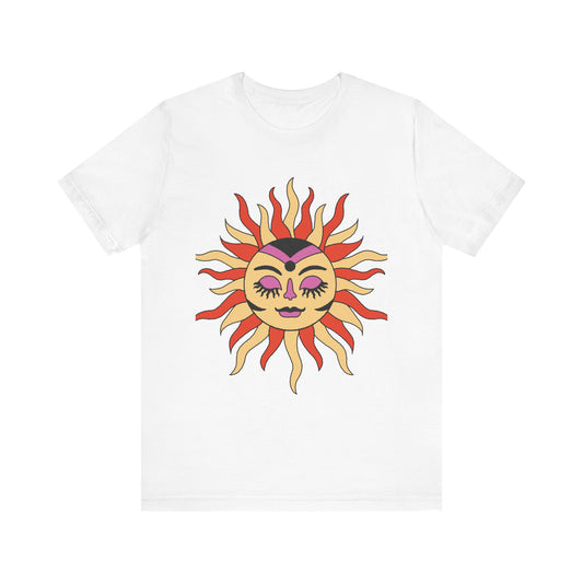 Fashionable Sun Short Sleeve T-Shirt