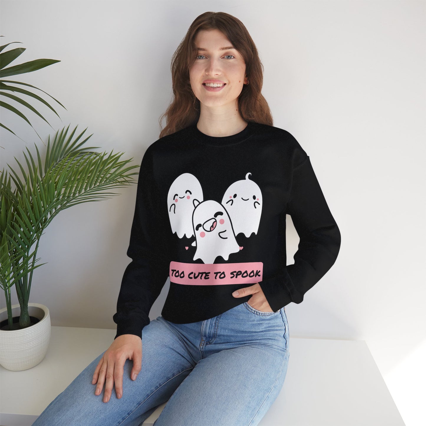 Too Cute to Spook Unisex Heavy Blend™ Crewneck Sweatshirt