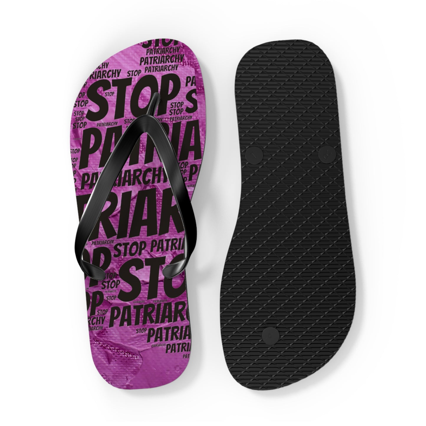 Stop the Patriarchy Flip Flops - Eccentricity Emporium LLC