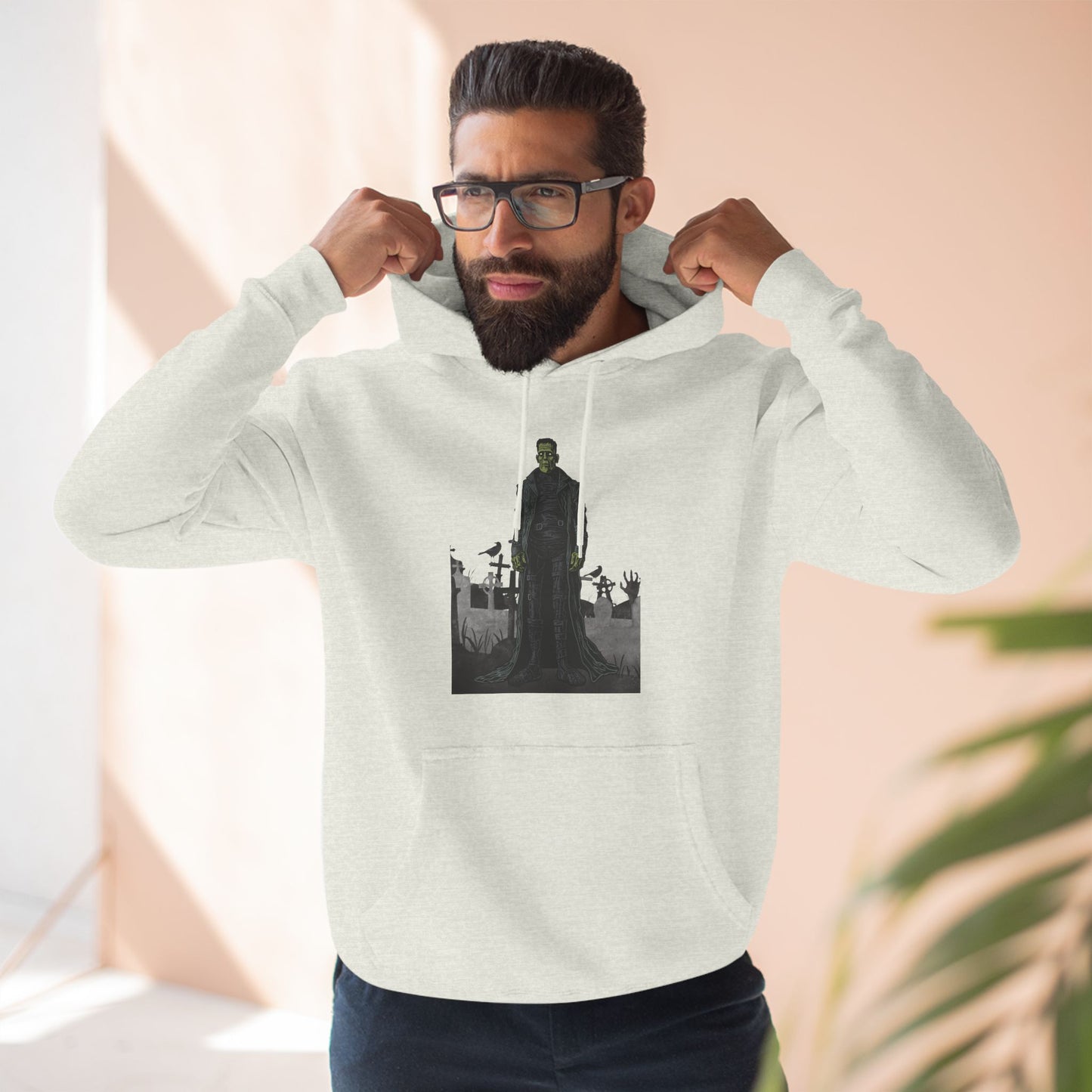 Frankenstein Three-Panel Fleece Hoodie