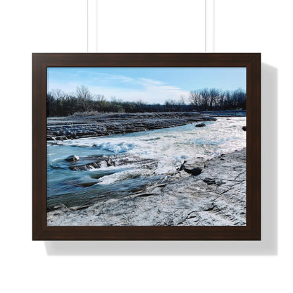 Rushing Waters Framed Horizontal Poster - Eccentricity Emporium LLC