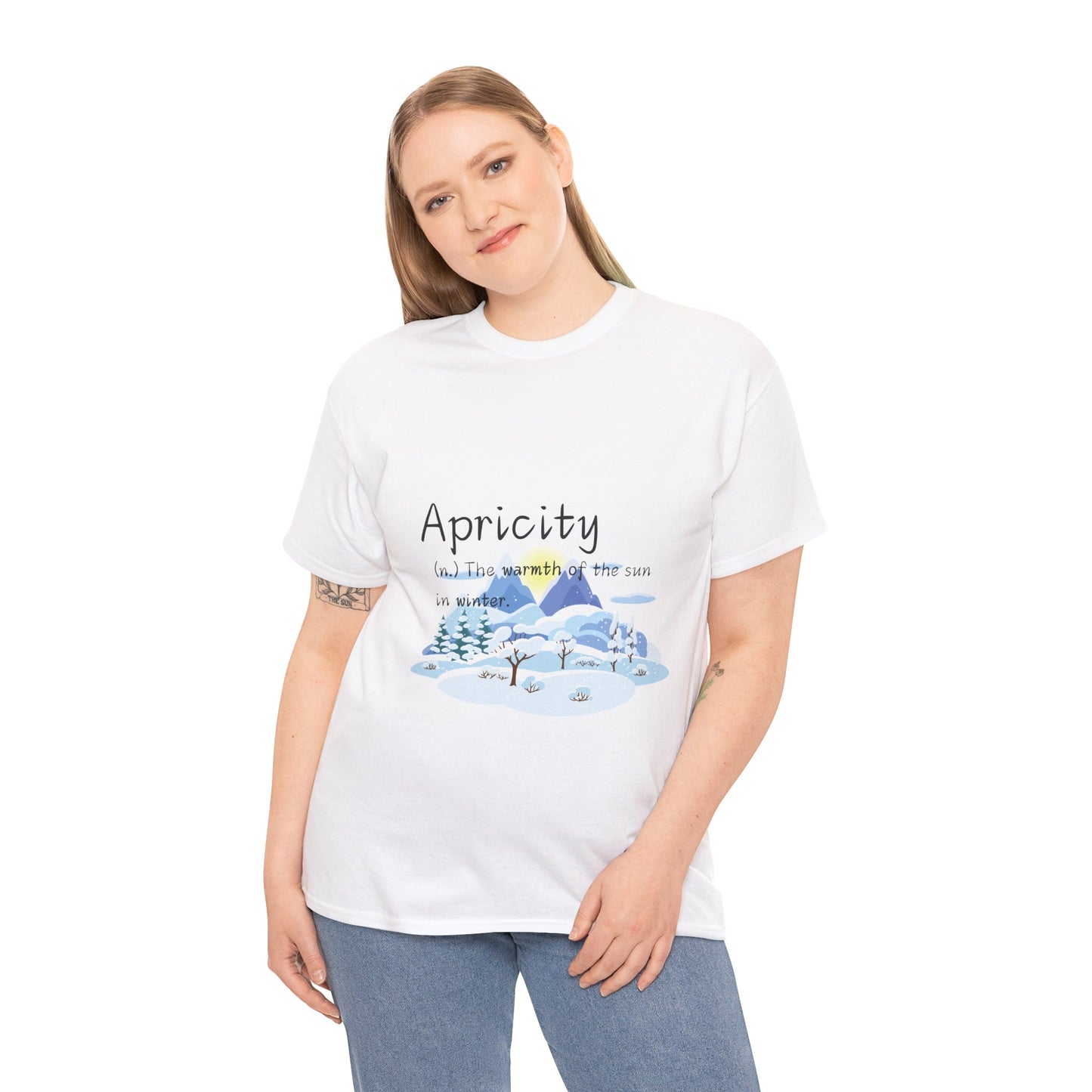 Apricity Heavy Cotton Tee - Interesting Words and their Meanings