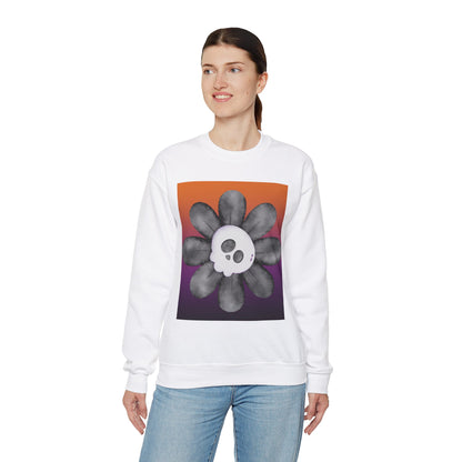 Halloween Flower Unisex Heavy Blend™ Crewneck Sweatshirt