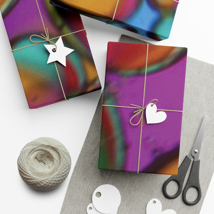 Psychedelic Bubbles Gift Wrap Papers