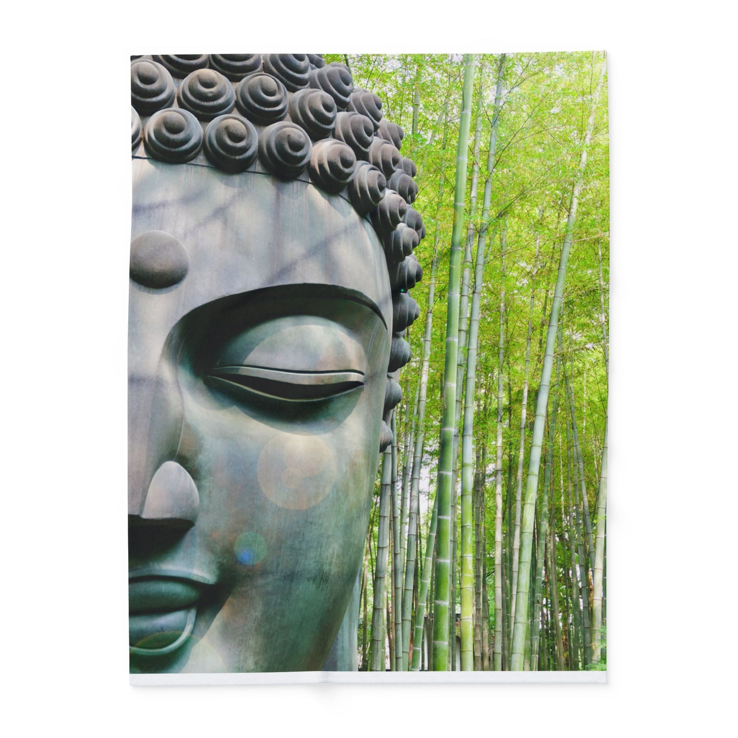 Buddha Statue Arctic Fleece Blanket - Eccentricity Emporium LLC