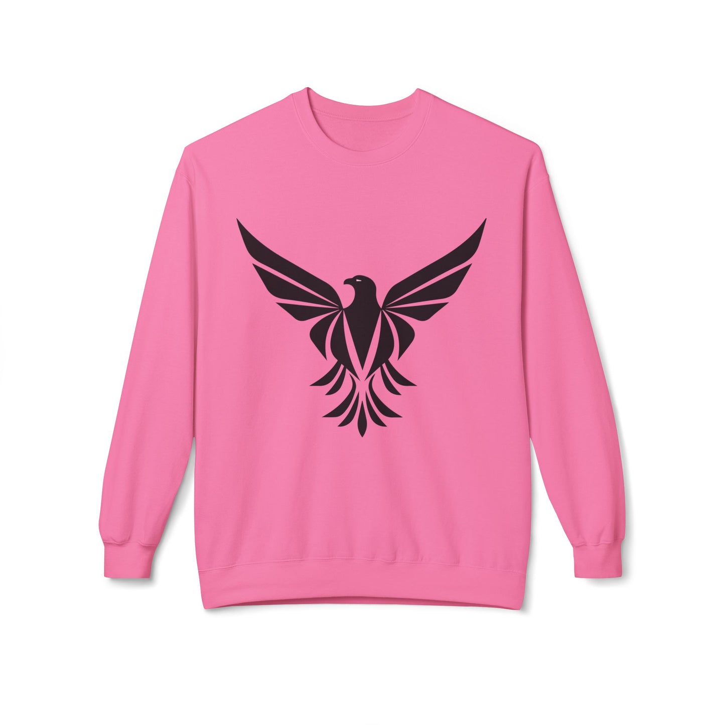 Black Eagle Unisex Midweight Softstyle Fleece Crewneck Sweatshirt - Eccentricity Emporium LLC