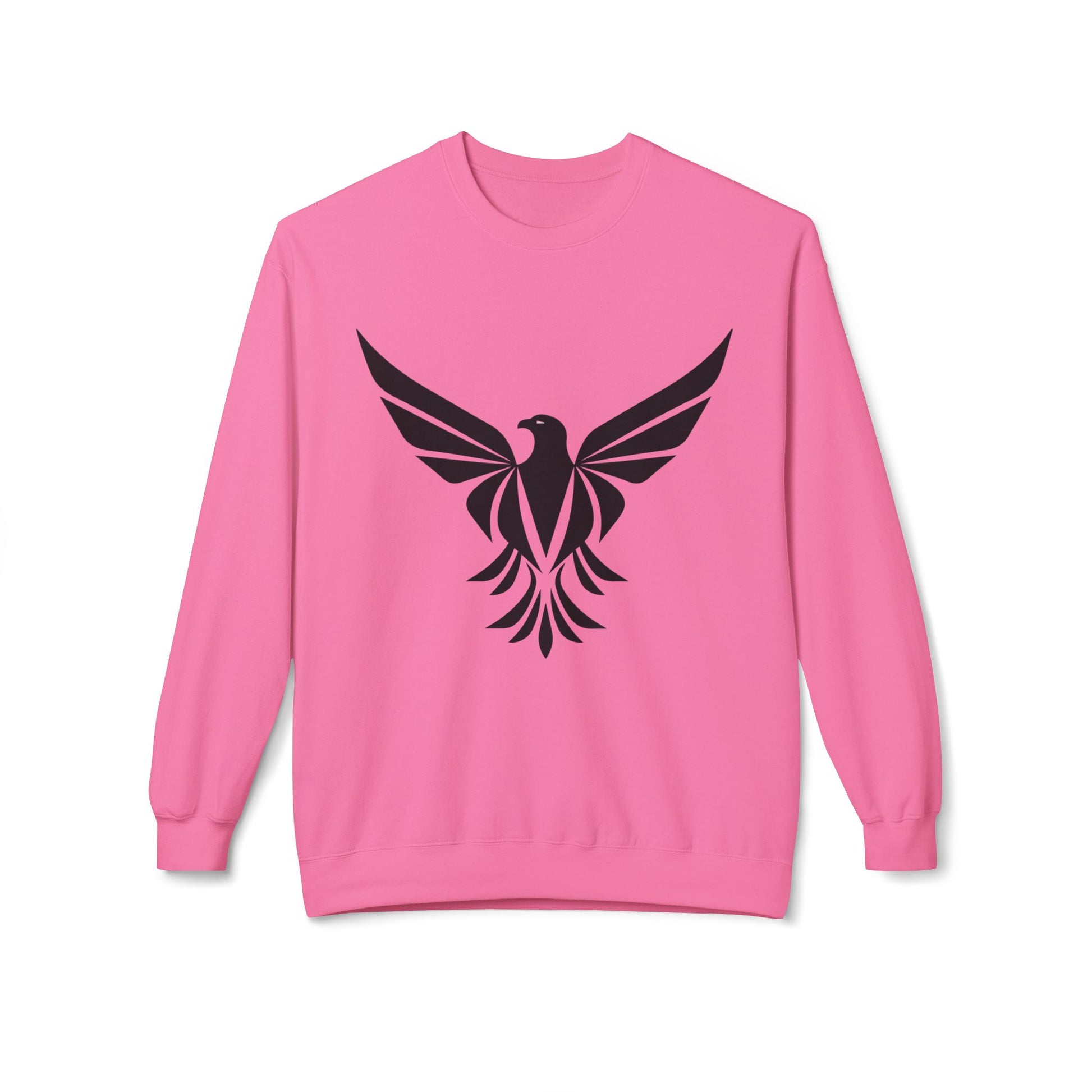 Black Eagle Unisex Midweight Softstyle Fleece Crewneck Sweatshirt - Eccentricity Emporium LLC